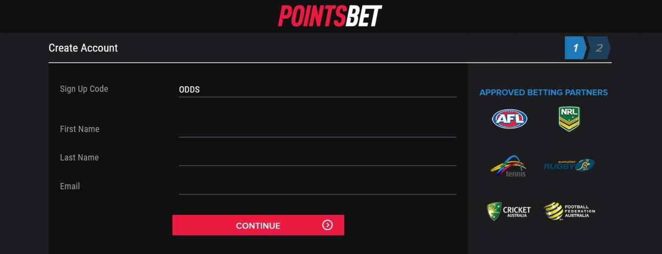 Pointsbet Signup
