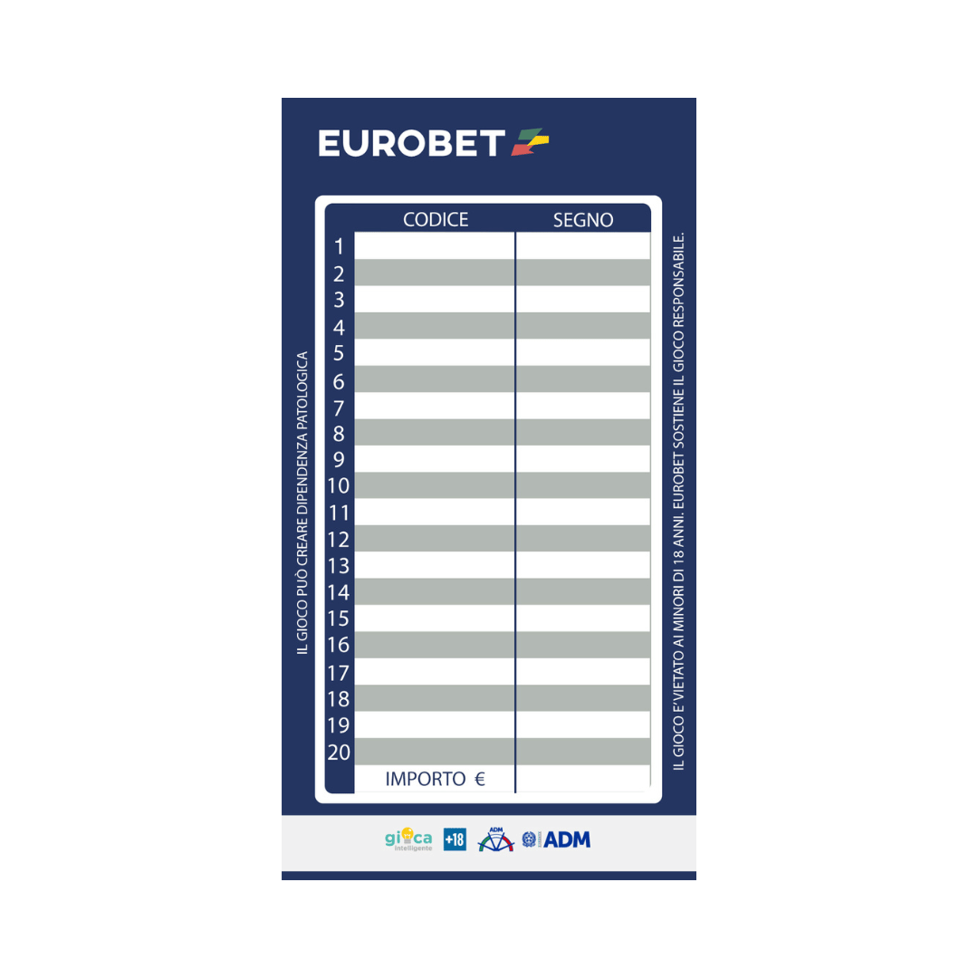 Fogli Scommesse EuroBet