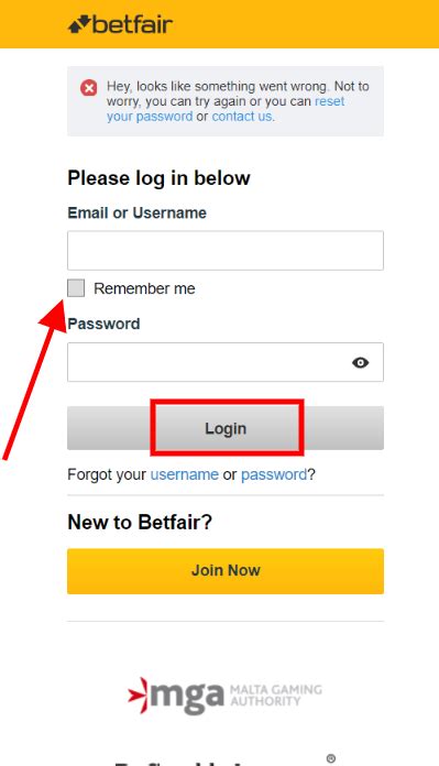 Betfair Login